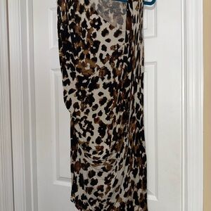 Seven7 Leopard Print Midi Dress